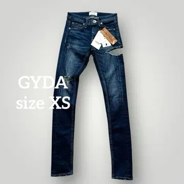 1598 GYDA SIDE RIPPED 스키니 데님 팬츠 XS