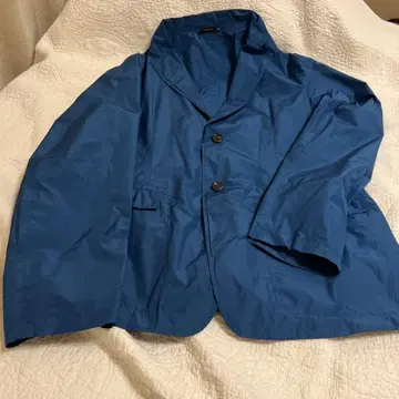 질 샌더 이탈리아제 파랑 나일론 자켓