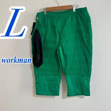 워크맨 L 그린 크롭 팬츠 캐주얼 나일론