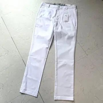새상품 PUMA 골프 딜러 팬츠 L 화이트 TAILORED FIT