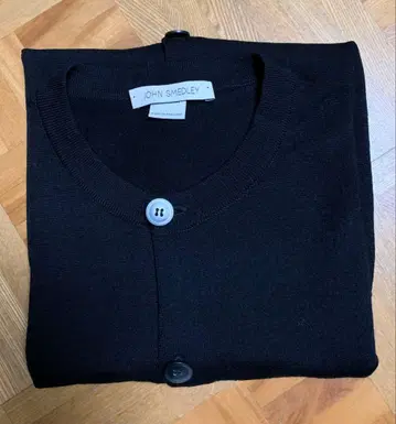 고품질 존 스메들리 메리노울 100% 블랙 가디건 S 사이즈