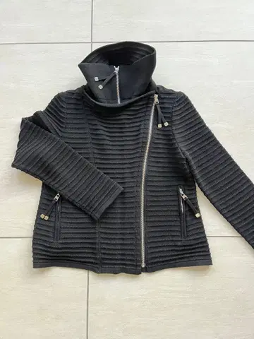 에포카 니트 블루종 자켓