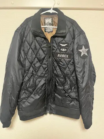 AVIREX 블랙 MA-1 자켓