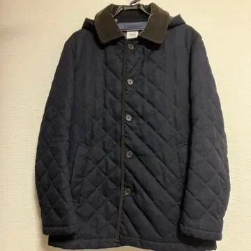 TAKEO KIKUCHI 네이비 퀼팅 자켓