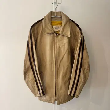 60s 빈티지 BATES 베이츠 싱글 가죽 라이더 자켓