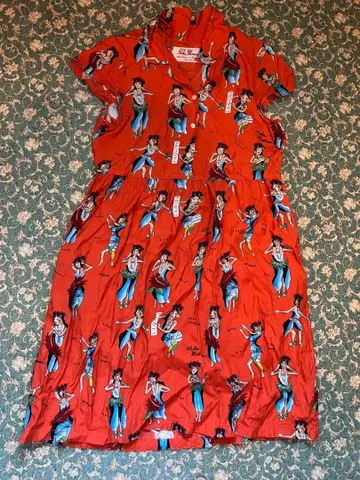 Aloha Blossoms 하와이안 프린트 원피스