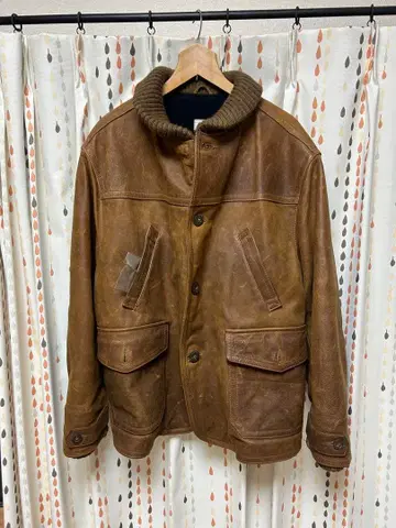 C.P. COMPANY 가죽 자켓 브라운