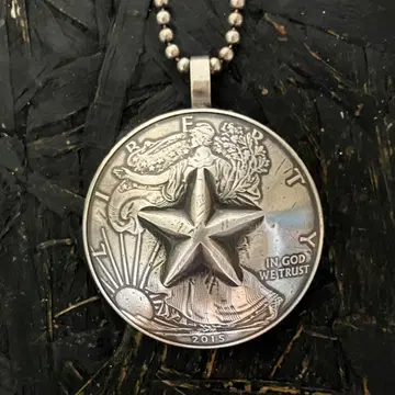 미국 순은 워킹 리버티 목걸이 코인 액세서리