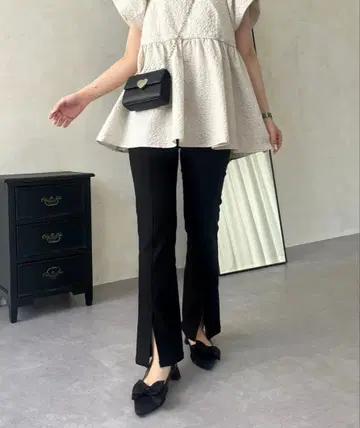 새상품! prose verse 슈퍼 스트레치 프론트 슬릿 팬츠