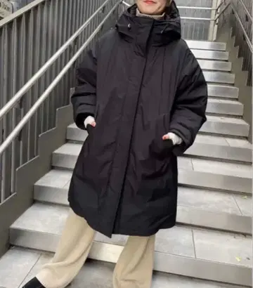 spick and span 발수 후디드 다운 코트