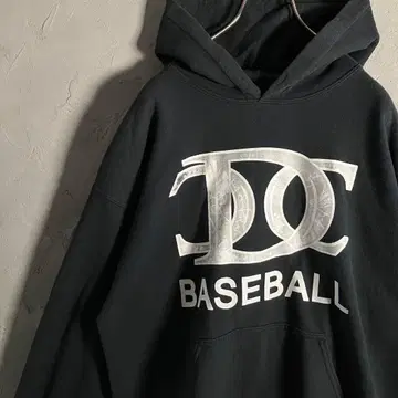 GILDAN 헤비 블렌드 후드티 빅 프린트 야구 블랙 L IW6