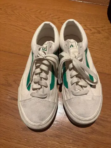 Vans 화이트/그린 스니커즈