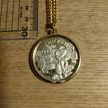 미키마우스 골드 목걸이