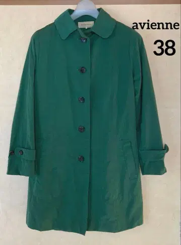 [ avienne ] 그린 트렌치코트 라이너 포함