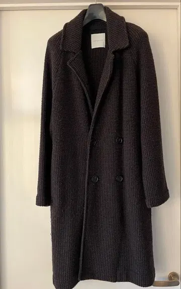 ESTNATION 에스트네이션 울 인레이 니트 코트