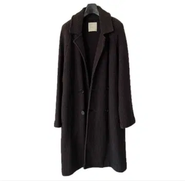 ESTNATION 에스트네이션 울 인레이 니트 코트