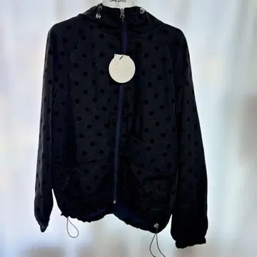 OHESHIO dot frill windbreaker jumper