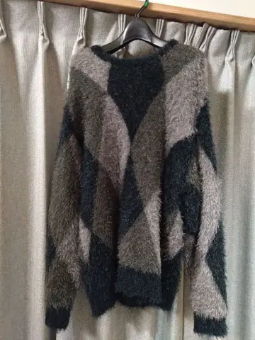 Number Nine 다이아몬드 패턴 니트