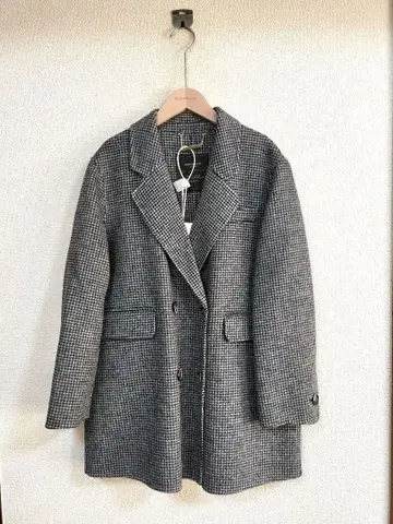 새상품 택 포함 치도리 패턴 더블 재킷