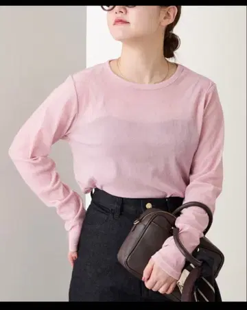 IENA 플로키 튤 롱 슬리브 풀오버