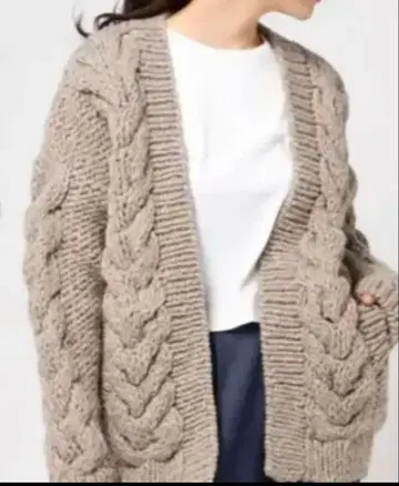 아뮤메일 핸드메이드 니트 가디건 니트 가디건 새상품