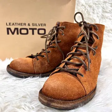 MOTO 몽키 부츠 스웨이드 박스 포함 사이즈 1 카멜 가죽끈 일본제