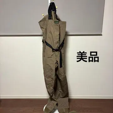 카키색 서스펜더 가슴장화