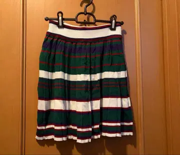 Top of the Hill 보더 니트 미니 스커트