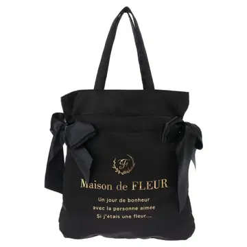 Maison de FLEUR 리본 포함 토트백