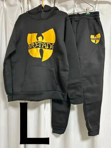 우탱 클랜 후드티 셋업 블랙 L