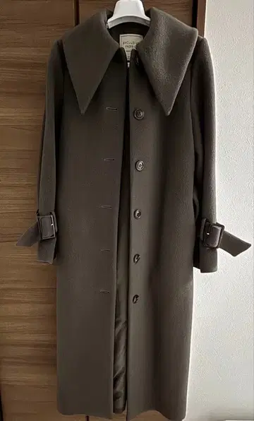 SNIDEL 다크 브라운 롱 코트