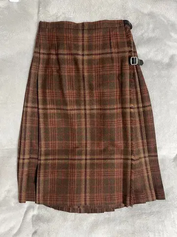 로라 애슐리 영국제 퀼트 스커트 무릎 아래 기장 사이즈 7