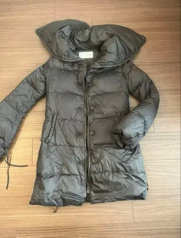 SCERVINO STREET 후드 부착 다운 자켓 브라운