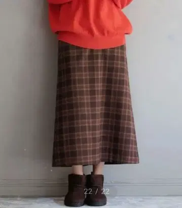 [미사용 새상품] LEPSIM 기능성 체크 스커트