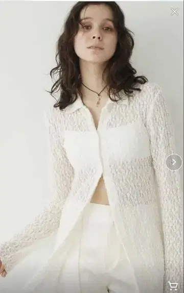 Whim Gazette [ THE PAUSE ] 스트레치 레이스 셔츠