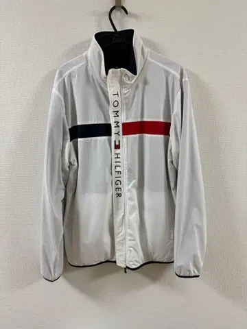 TOMMY HILFIGER 리버서블 골프 자켓 화이트 네이비