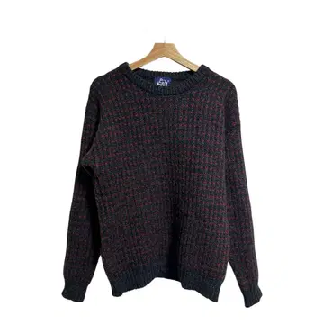 울리치 네이비 택 80s 빈티지 바즈 아이 니트 L 홍콩제