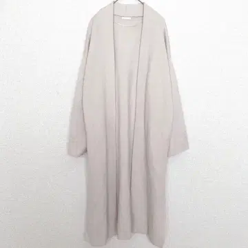 지유 | 니트 롱 가운 [ M ] 오픈 프론트 겉옷 밑단 사이드 슬릿