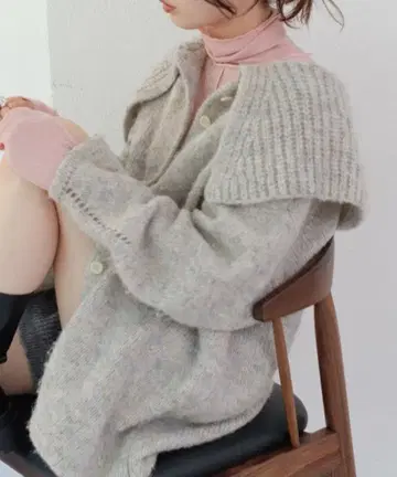 Kastane BIG 카라 멜란지 니트