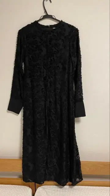 블랙 롱 원피스 STYLEMIXER 자카드 원피스 M