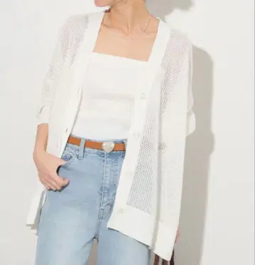 JOURNAL STANDARD relume 메쉬 뉴앙스 V 가디건