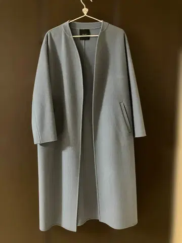 [Spick & Span] W 페이스 리버 코트 블루 36 사이즈