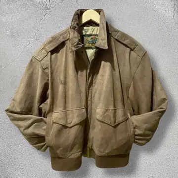 G-III Global Identity 가죽 플라이트 자켓 천연 가죽 L