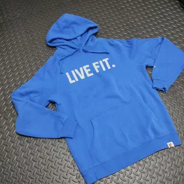 LIVE FIT. 후드 부착 후드티 S 사이즈 파랑