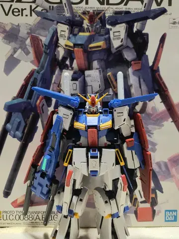 건담 프라모델 mg zz 건담 ver.ka 100/1