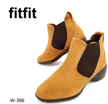 미사용 새상품 핏핏 사이드 고어 부츠 미들힐 23cm 스웨이드