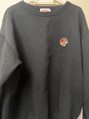 A 패치 블랙 맨투맨 라이온 패치