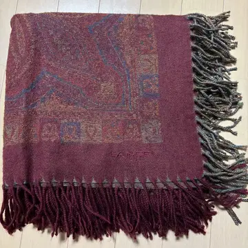 대형 스톨 LANCEL 페이즐리 무늬 스톨