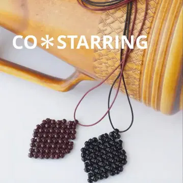 CO*STARRING 코스터링 펜던트 목걸이 다크 레드