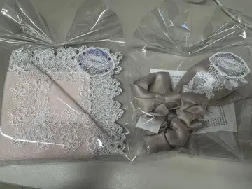 치카자와 치카자와 레이스점 손수건 스크런치